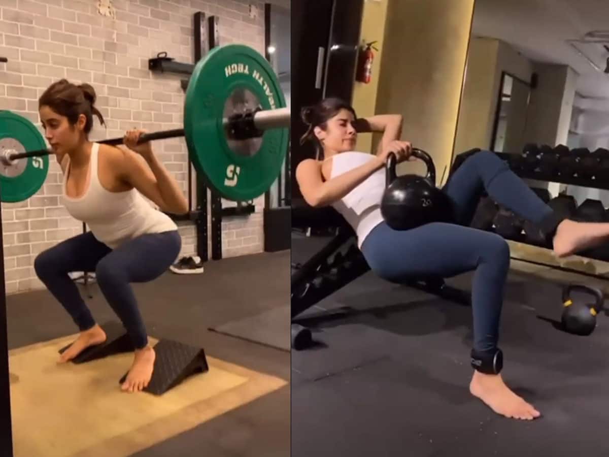 Janhvi Kapoor Fitness: Weightlifting to Core Muscle Building, Janhvi Kapoor’s Workout Routine Is The Ultimate Motivation